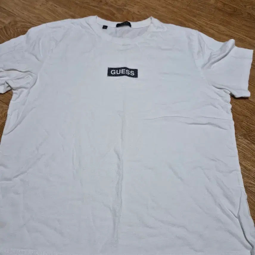 [BUNJANG] Guess Mini Box Logo Short Sleeve T-Shirt White XXL / [XXL] 게스(GUESS) 미니 박스로고 반팔 티셔츠 화이트