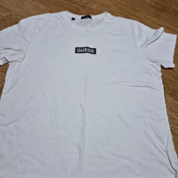 [BUNJANG] Guess Mini Box Logo Short Sleeve T-Shirt White XXL / [XXL] 게스(GUESS) 미니 박스로고 반팔 티셔츠 화이트