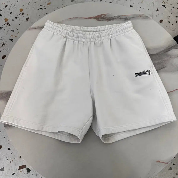 [BUNJANG] Balenciaga Embroidered Shorts / 발렌시아가 자수 반바지 백화점판