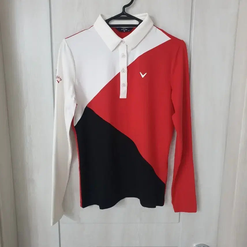 [BUNJANG] Callaway Women's Golf Spring/Autumn Collar T-Shirt / 캘러웨이여성골프춘추카라티셔츠