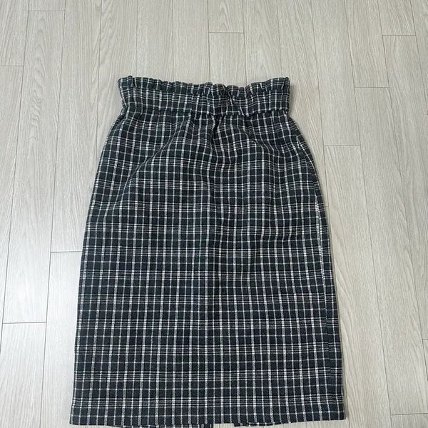[BUNJANG] Checkered Long Skirt / 체크 롱 스커트