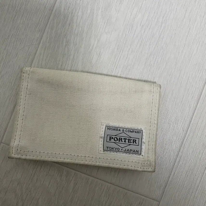 [BUNJANG] Porter Card Wallet Ivory / 포터 카드지갑 아이보리 판매 합니다
