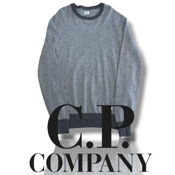 [BUNJANG] CP Company XL Grey Lambswool Knit Sweater / 씨피 컴퍼니 XL 그레이 램스울 니트 스웨터