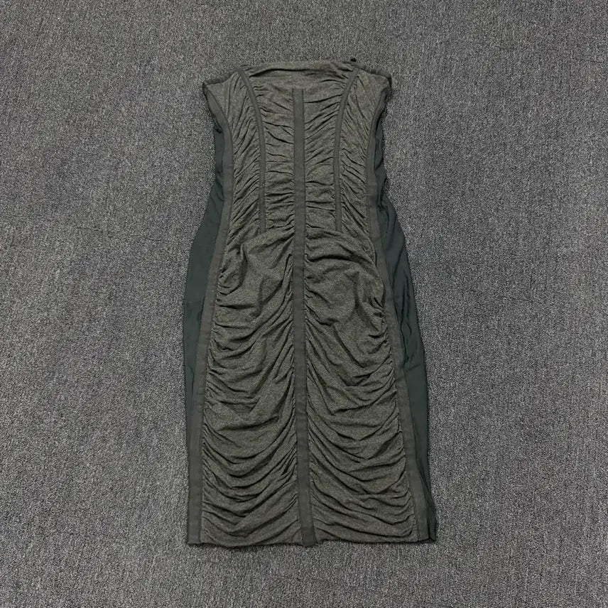 [BUNJANG] Dolce & Gabbana Grey Shirring Corset Dress Size 42 / 돌체앤가바나 그레이 셔링 코르셋 원피스