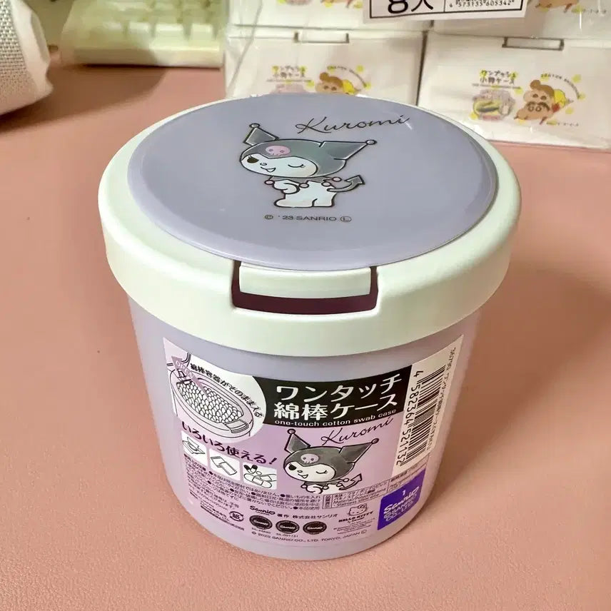 [BUNJANG] Kuromi One-Touch Round Container / 쿠로미 원터치 원형통