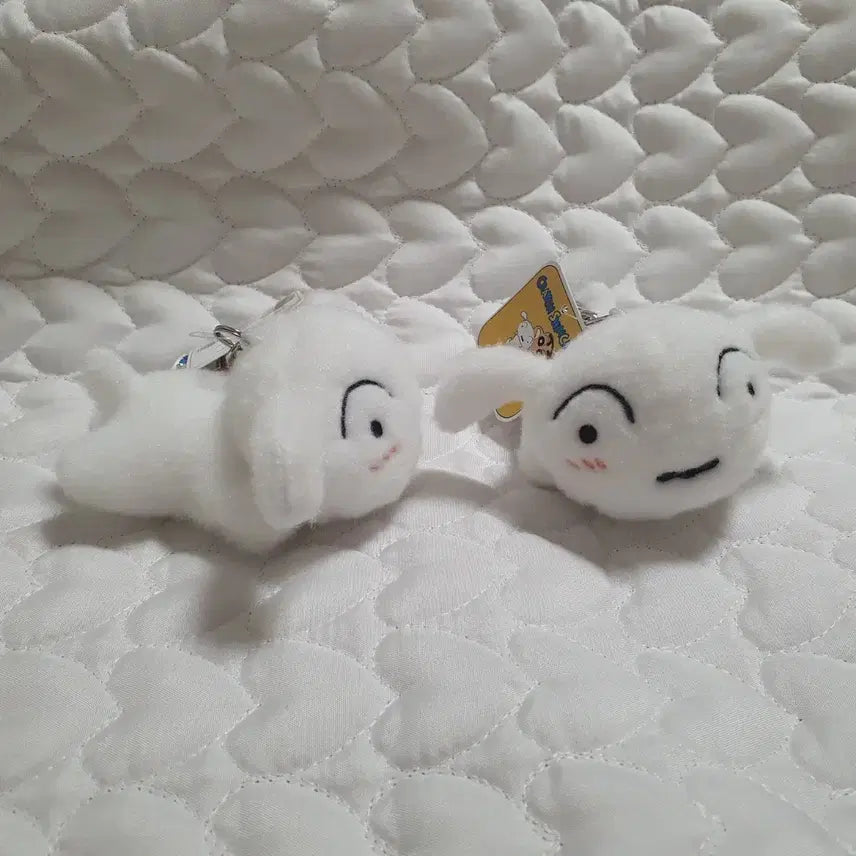 [BUNJANG] Crayon Shin-chan Shiro 8cm Plush Keychain / 짱구 흰둥이 8cm 인형 키링