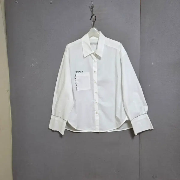 [BUNJANG] Oversized English Logo Shirt / 박시핏 영문로고 남방 n5611