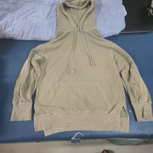 [BUNJANG] Vintage Oversized Olive Hoodie / 빈티지 오버핏 후드 올리브