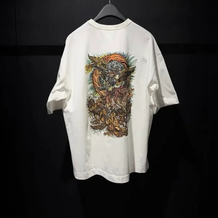 [BUNJANG] Songzio 26 SS Archangel Embroidered T-Shirt - Size 48 / 송지오 26 SS 아크엔젤 엠브로이드 티셔츠 48 새상품
