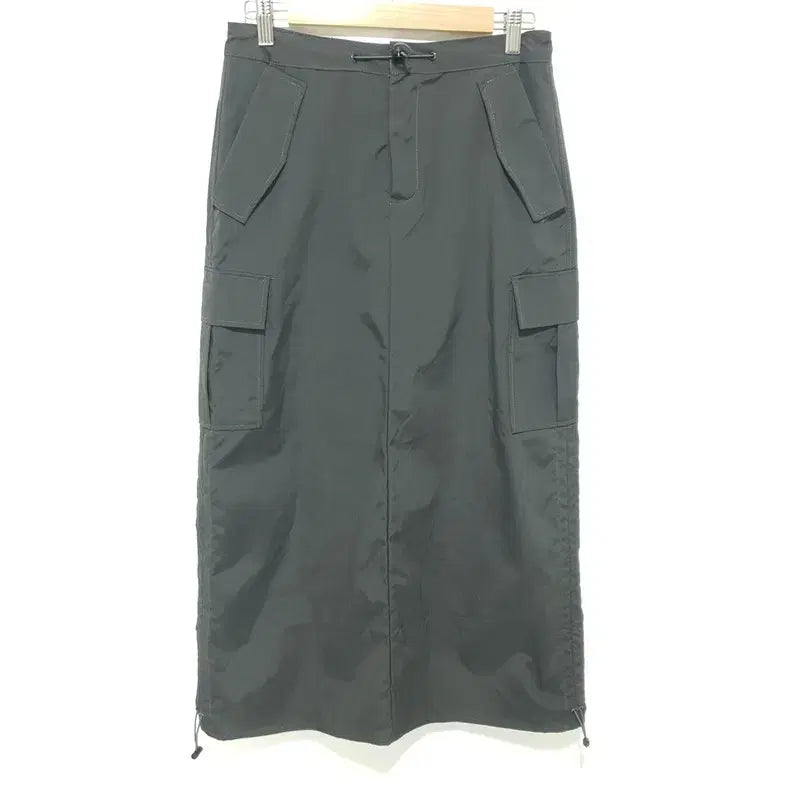 [BUNJANG] MOAA Shirring String Cargo Long Skirt / MOAA 모아 셔링스트링 카고 롱 스커트 M_M0846