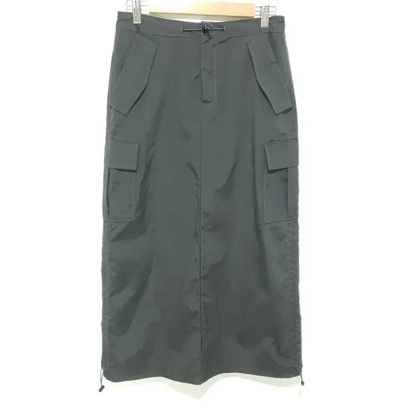 [BUNJANG] MOAA Shirring String Cargo Long Skirt / MOAA 모아 셔링스트링 카고 롱 스커트 M_M0846