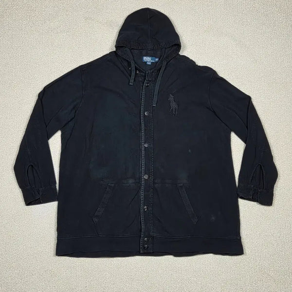 [BUNJANG] Polo Ralph Lauren Tonal Big Pony Hooded Shirt Jacket / [폴로 랄프로렌] 톤온톤 빅포니 후드 셔츠 자켓 | A00249