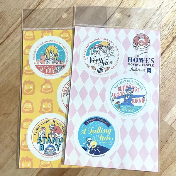 [BUNJANG] Ghibli Howl's Moving Castle Round Sticker Bundle Set / 일괄) 지브리 하울의 움직이는 성 원형 스티커