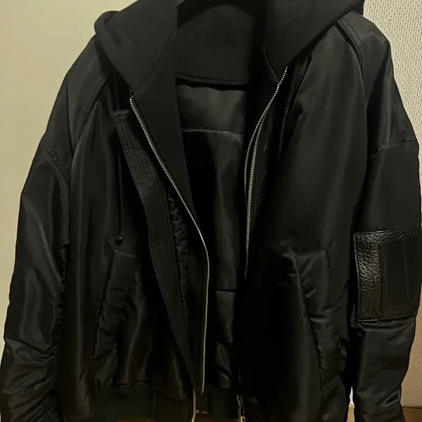 [BUNJANG] Juun.J MA-1 Hooded Bomber Jacket / 준지 후드 ma-1 마원