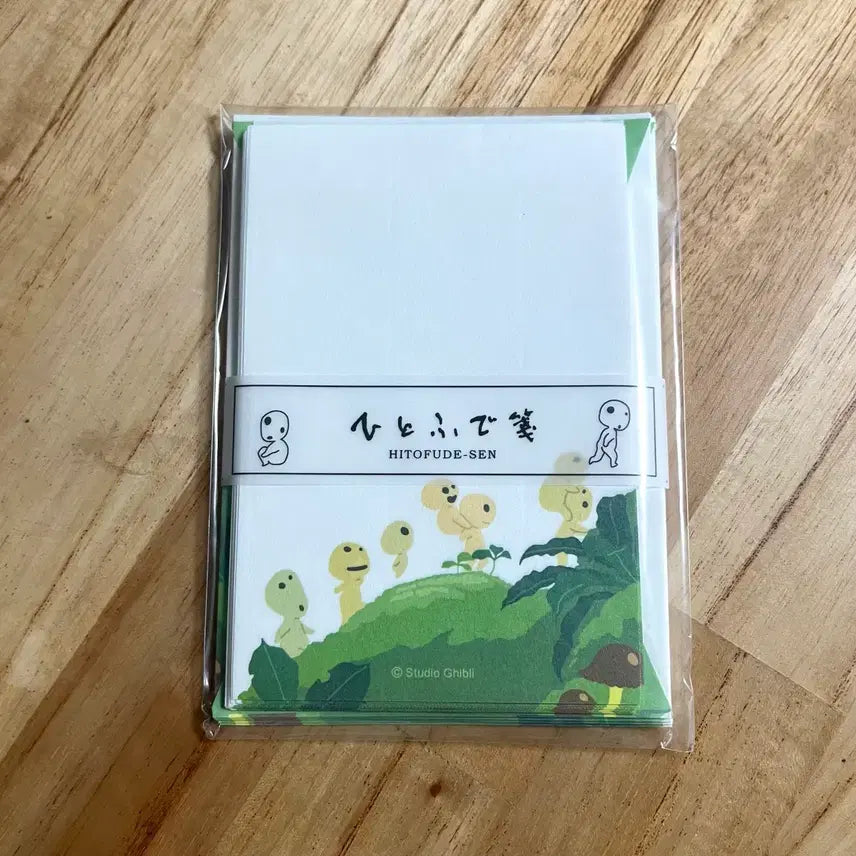 [BUNJANG] Studio Ghibli Princess Mononoke Kodama Mini Letter Set / 지브리 원령공주 고다마 미니 편지지 세트 모노노케히메
