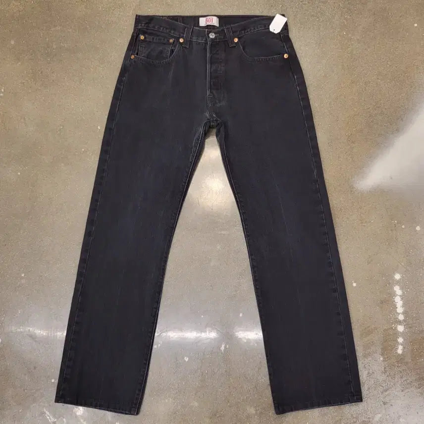 [BUNJANG] Levi's 501 Black Denim Jeans / 미국빈티지 리바이스501 블랙진 데님팬츠 청바지