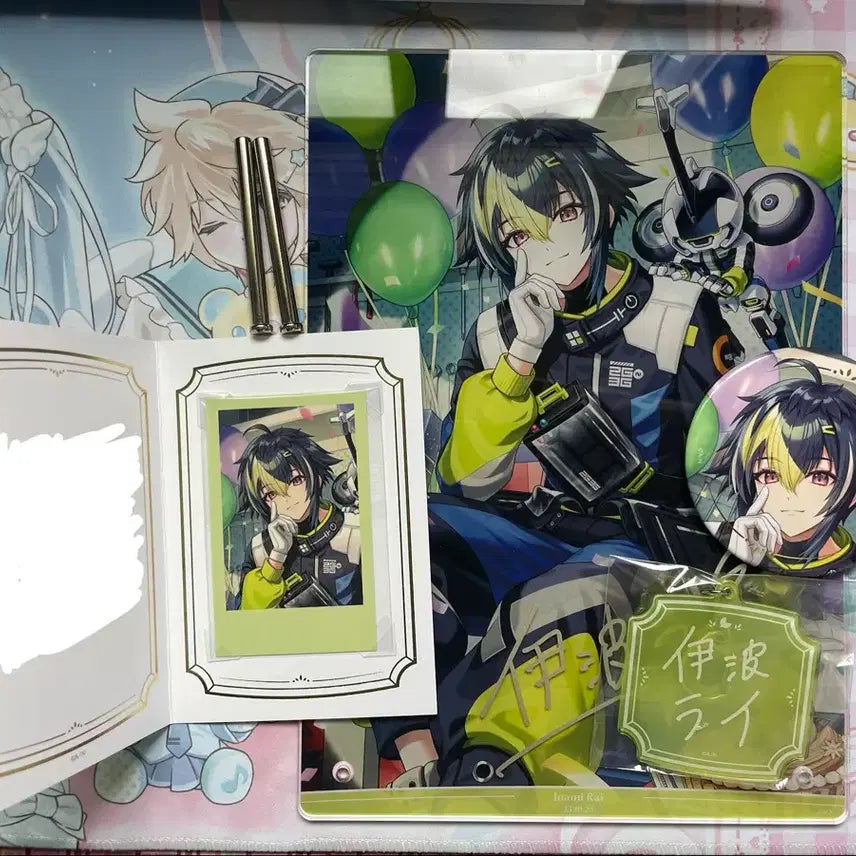 [BUNJANG] Nijisanji Inami Rai 2025 Birthday Full Power Set + Can Badge / 니지산지 이나미 라이 2025 생일 B5아크릴판넬 세트 + 캔뱃지,체키