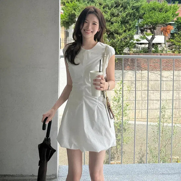 [BUNJANG] For Your Eyes Only Soy Shirring Dress - Size S / 포유어아이즈온리 포유온 소이 셔링 드레스 S