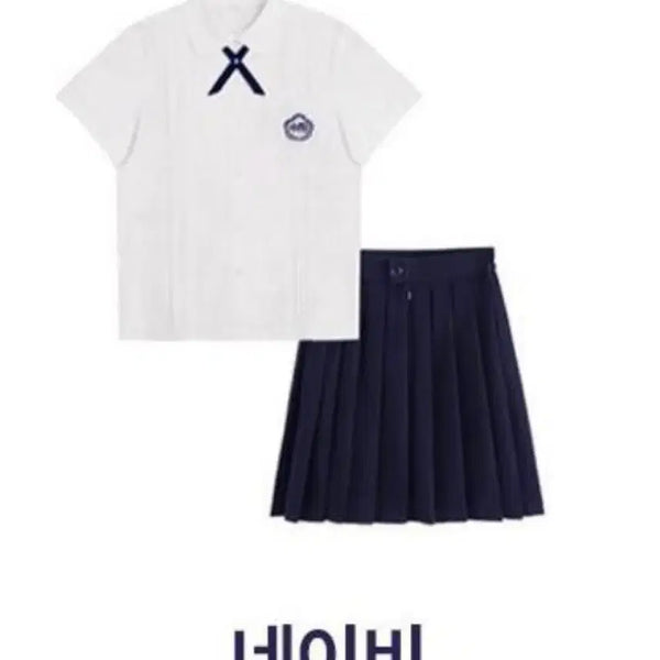 [BUNJANG] Taiwanese School Uniform Set with Ribbon / 대만교복 팝니다