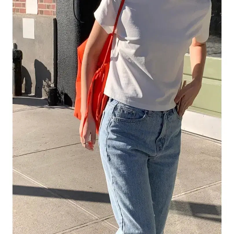 [BUNJANG] Haag Regular T-Shirt White / 헤이그 haag 레귤러 티셔츠 화이트