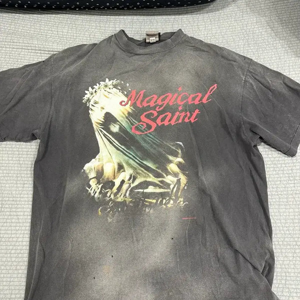 [BUNJANG] Saint Michael Magician T-Shirt Black / [XL] 세인트 미카엘 마이클 매지컬 티셔츠 블랙