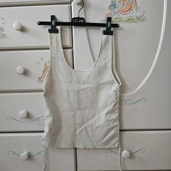 [BUNJANG] Mango MNG String Tank Top (M) / 망고 MNG 스트링 나시탑(M)