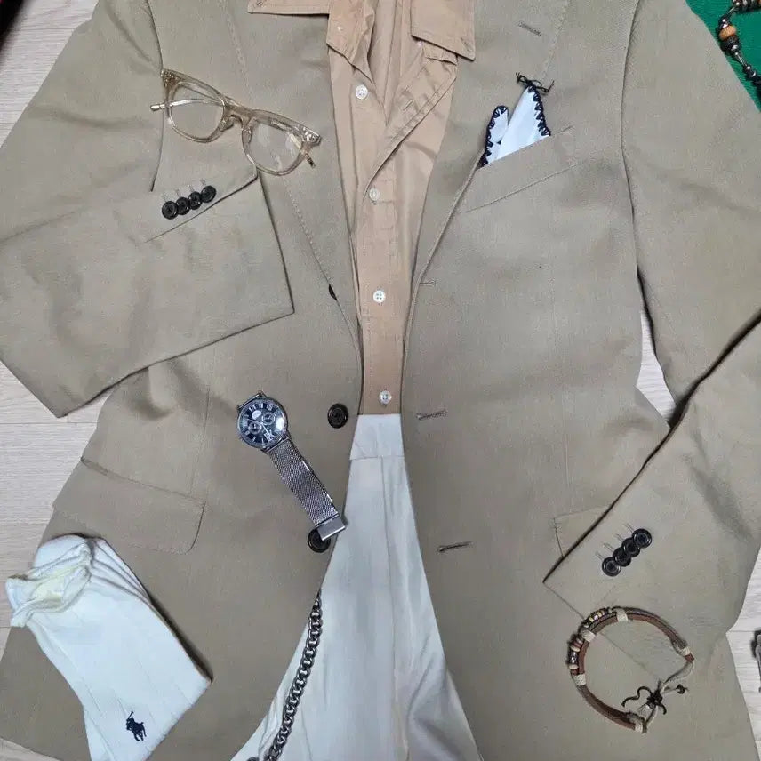 [BUNJANG] BOONTHE SHOP Herringbone Blazer Jacket (Italy) / (ITALY)BOONTHE SHOP 헤링본 자켓 수트 블레이저 정장
