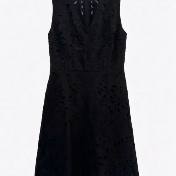 [BUNJANG] Theory J'On Embroidery Linen Dress Black / Theory 제이온 자수 린넨 원피스 블랙