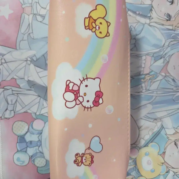 [BUNJANG] Hello Kitty Rainbow Character Pencil Case / 헬로키티 레인보우 캐릭터 필통