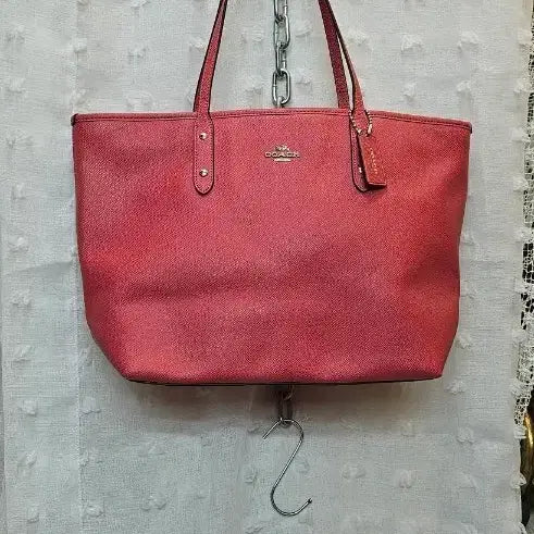 [BUNJANG] Coach Pink Shoulder Bag / 코치 핑크색 숄더정품가방최상