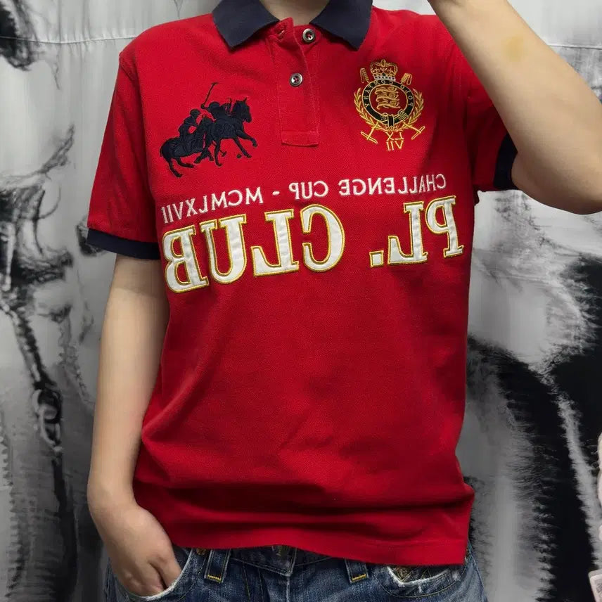 [BUNJANG] Polo Club Chief Keep Short Sleeve Polo Shirt / 폴로 클럽 치프키프 반팔 카라티