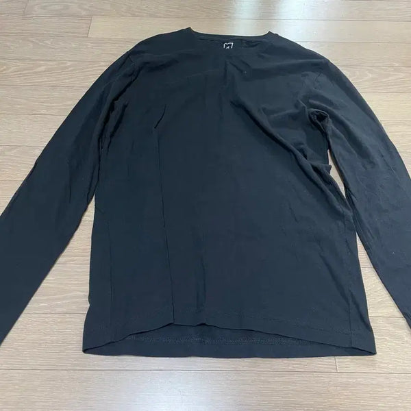 [BUNJANG] Men's Plain Long Sleeve T-Shirt Black / 특가)남성 무지 긴팔 티셔츠 블랙