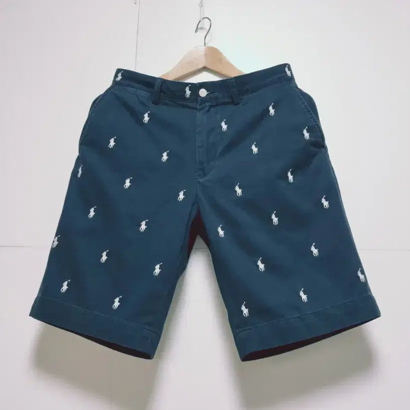 [BUNJANG] Polo Ralph Lauren Navy Chino Shorts / 남성 폴로 포니 패턴 네이비 치노 팬츠 바지 반바지