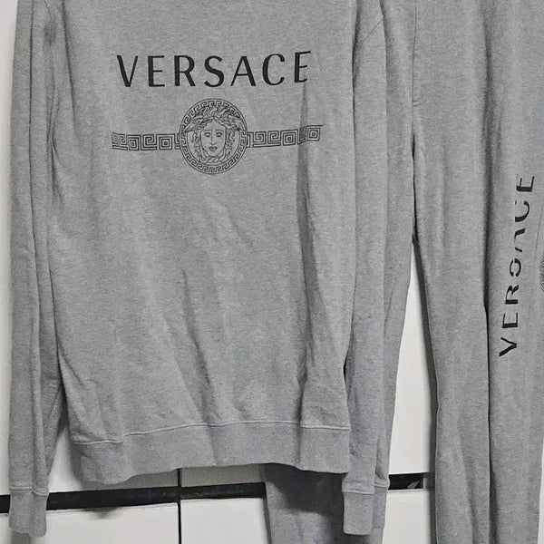 [BUNJANG] Versace Authentic Grey Training Suit Set / 베르사체 정품 트레이닝복 세트 회색