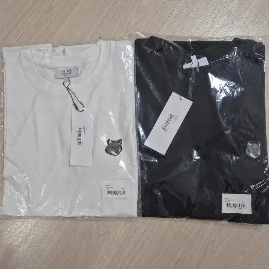 [BUNJANG] Maison Kitsuné Fox Head T-Shirt (Black/White/Navy) / 메종키츠네 폭스헤드 반팔 블랙/화이트/네이비