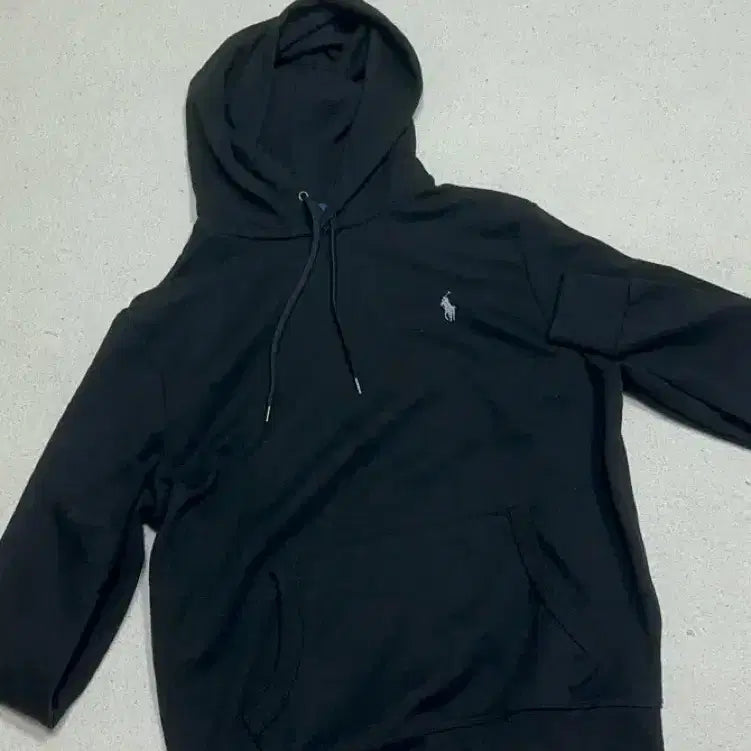 [BUNJANG] Polo Ralph Lauren Black Hoodie / 폴로 랄프로렌 블랙 후드티