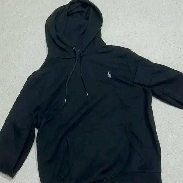 [BUNJANG] Polo Ralph Lauren Black Hoodie / 폴로 랄프로렌 블랙 후드티