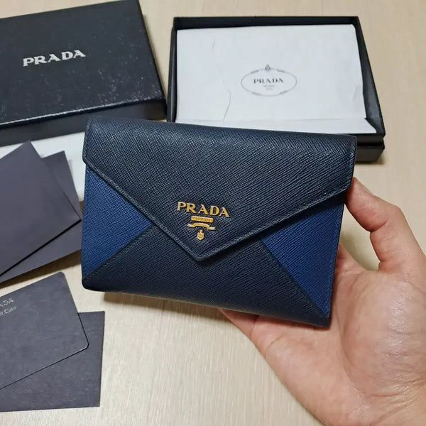 [BUNJANG] Prada Envelope Two-Tone Wallet / [100%/정품] 프라다 엔벨로프 투톤 지갑