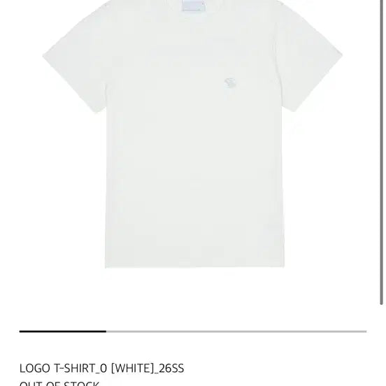 [BUNJANG] Sansan Gear 26ss Logo T-shirt Size 0 / 산산기어 반팔 26ss Logo T-shirt 0사이즈