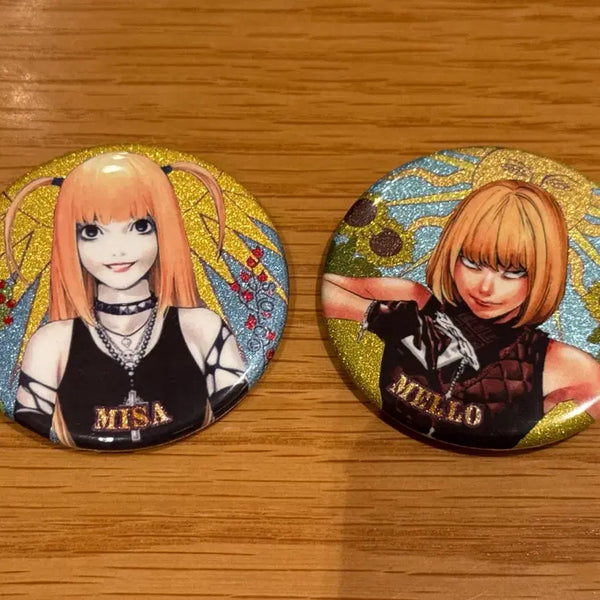 [BUNJANG] Death Note Tarot Card Style Trading Glitter Badge Bundle Set / 데스노트 anique 타로카드풍 트레이딩 글리터 뱃지