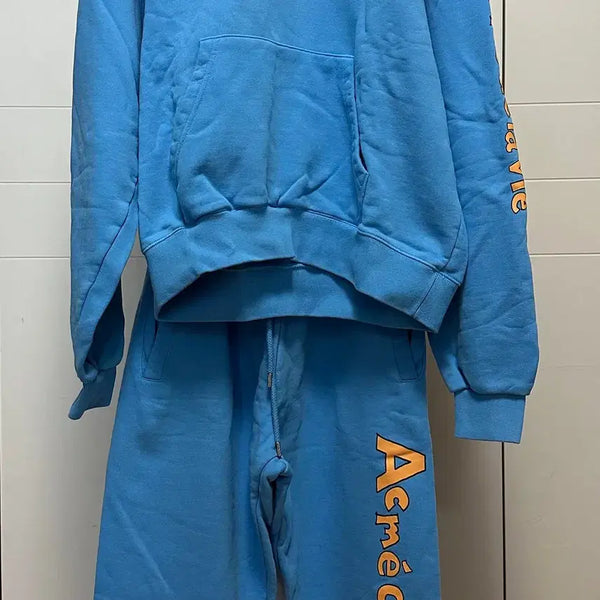[BUNJANG] ADLV Acne Studios Blue Hoodie + Pants Training Set / @7/7까지할인@ADLV 아크메드라비 블루 후드+바지 트레이닝 세트