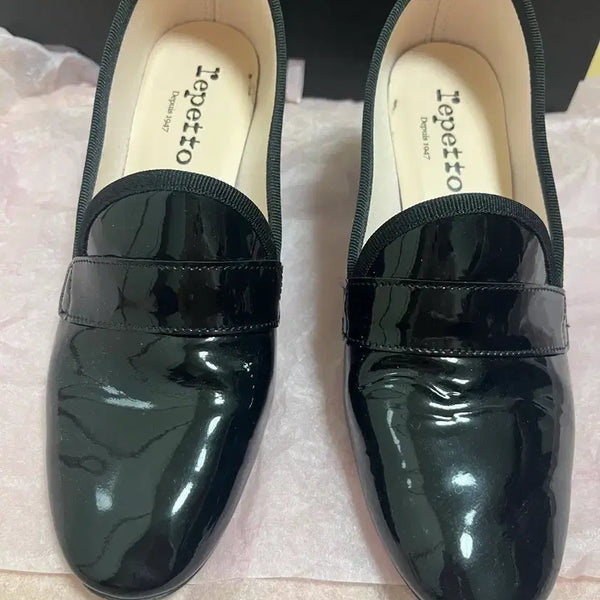 [BUNJANG] Repetto Elvis Pumps Patent Leather Black Size 37 / 레페토 엘비스 펌프스 (유광 블랙, 37 사이즈)
