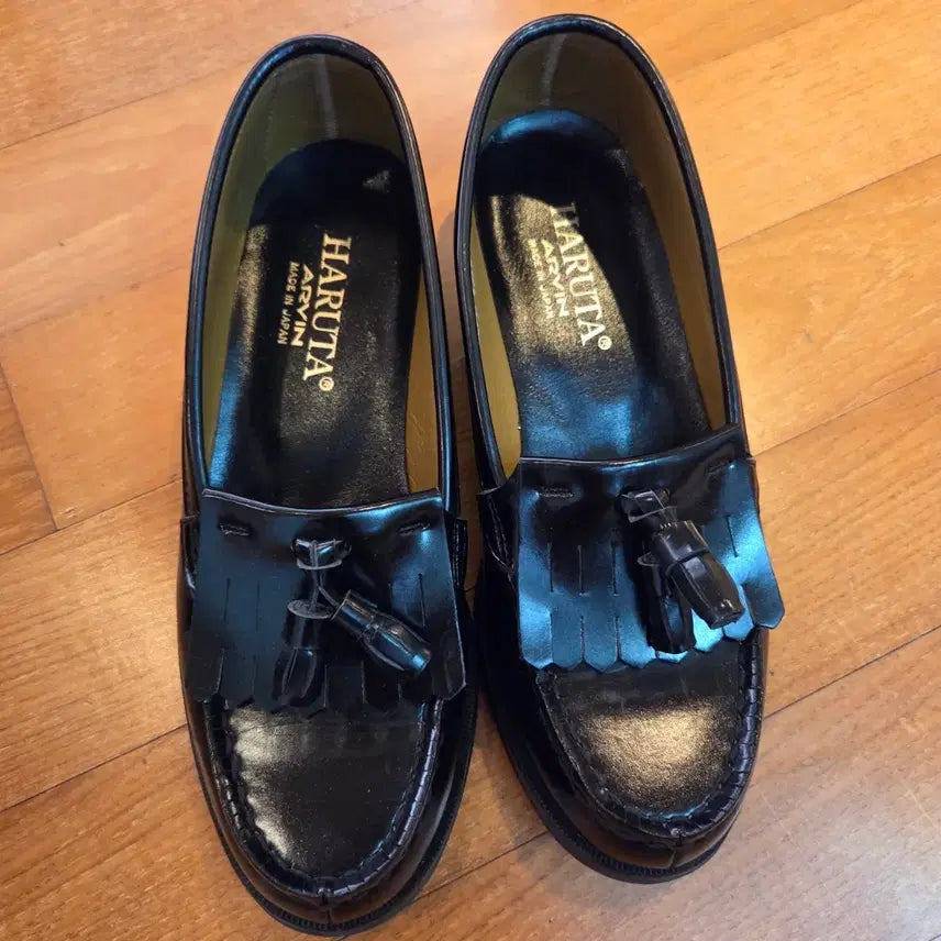 [BUNJANG] Haruta 4515 Tassel Loafers Black / 하루타 4515 태슬 로퍼 블랙