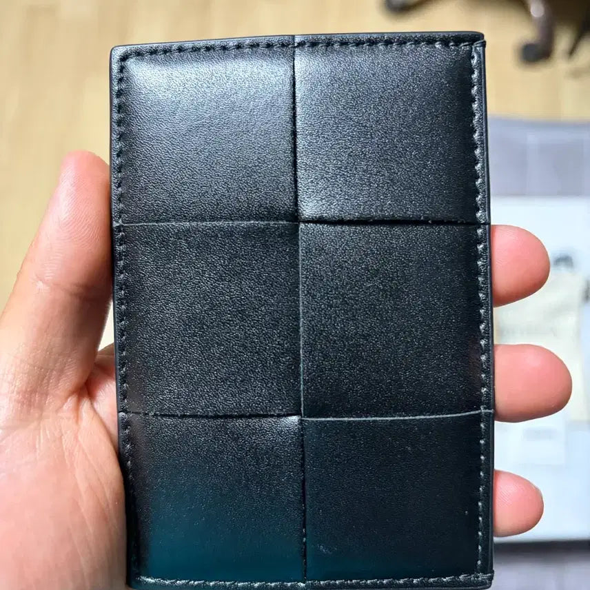 [BUNJANG] Bottega Veneta Card Holder Black Leather / 보테가베네타 카드지갑 블랙