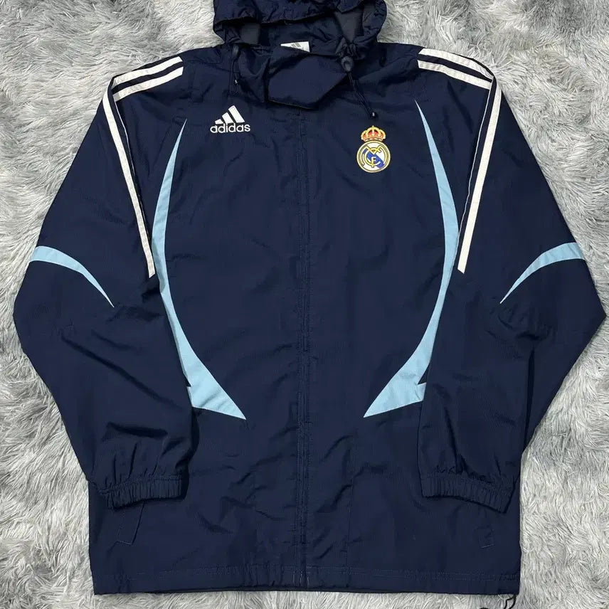 [BUNJANG] Adidas Real Madrid 07-08 Rain Jacket L / 아디다스 레알마드리드 레인 자켓