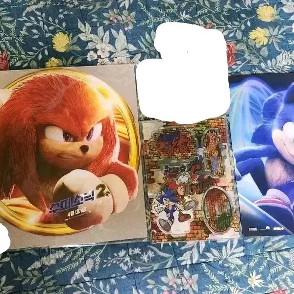 [BUNJANG] Sonic the Hedgehog Knuckles Acrylic Stand, Keychain, Art Card Bundle Set / 소닉 소닉더헤지혹 너클즈 아크릴 스탠드 키링 아트카드 일괄