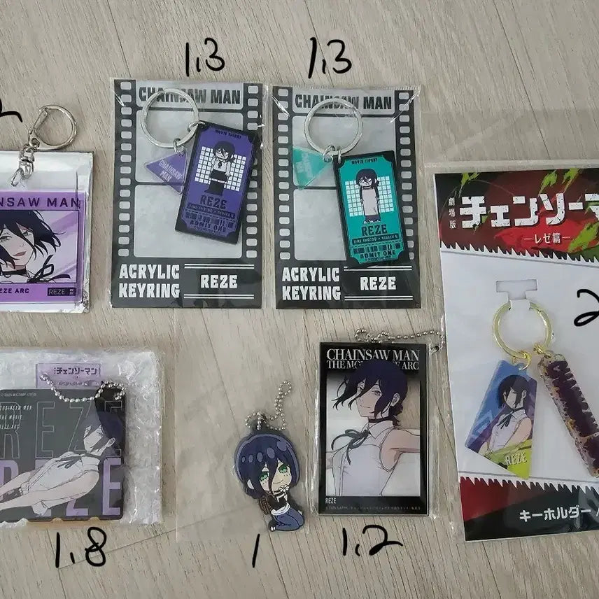 [BUNJANG] Chainsaw Man Denji Character Keyring Merchandise Collection / 체인소맨 레제편 레제 키링 굿즈 모음