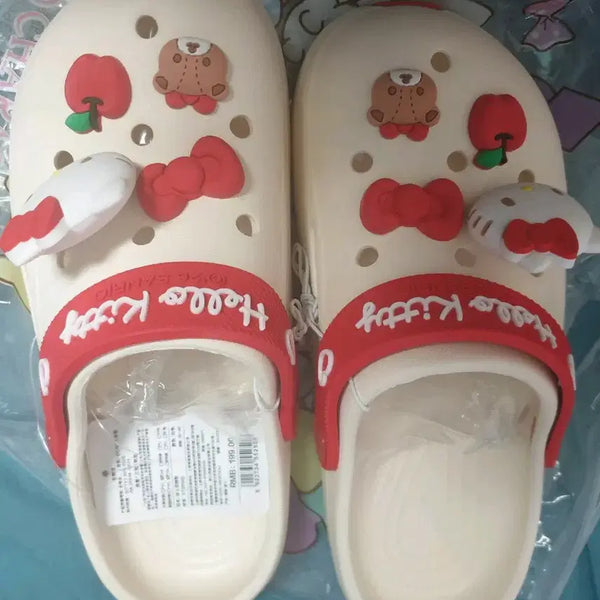 [BUNJANG] Hello Kitty Jibbitz Sandals Slippers / 240 헬로키티 지비츠 샌들 슬리퍼
