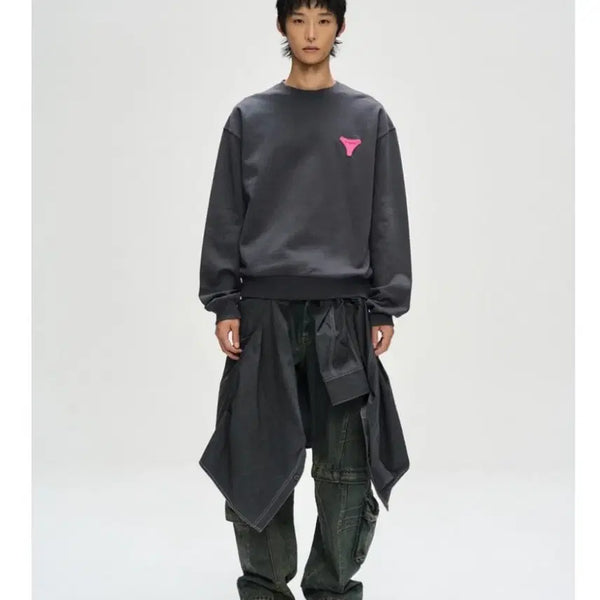 [BUNJANG] Andersson Bell Stool Patch Logo Print Sweatshirt L / 앤더슨벨  스툴 패치 로고  프린트  스웻셔츠  L