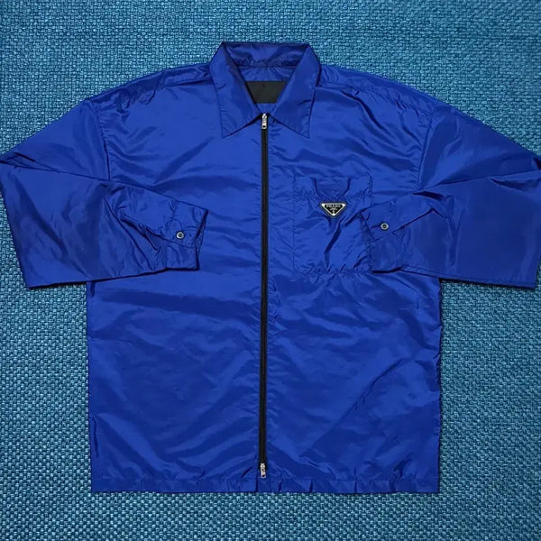 [BUNJANG] Prada Re-Nylon Shirt Jacket Blue Size S / 프라다 리나일론 셔츠 자켓 블루 S사이즈
